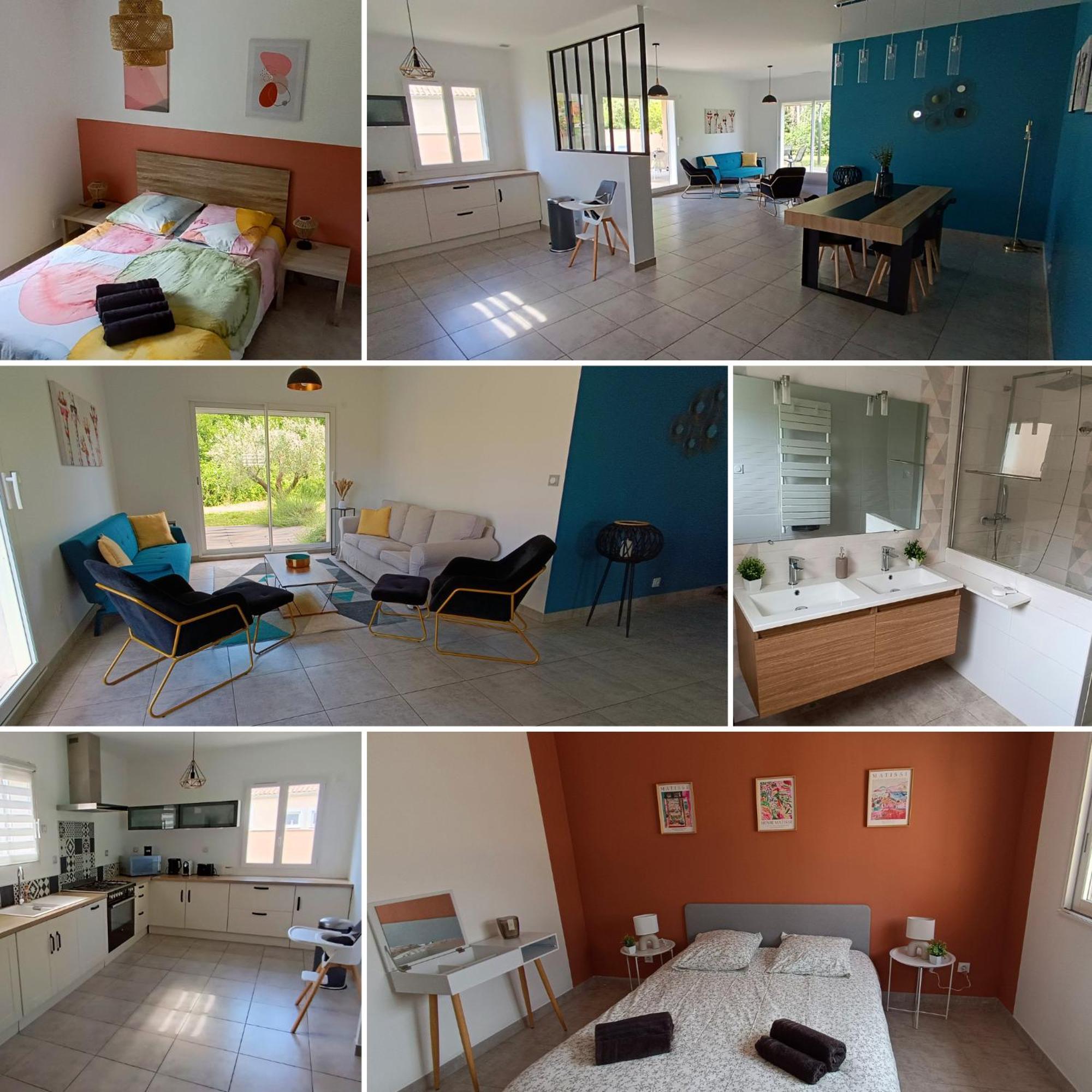 La Villa Lyne - Villa Moderne 4 Chambres 8 Personnes Clim Lèzan Exterior foto